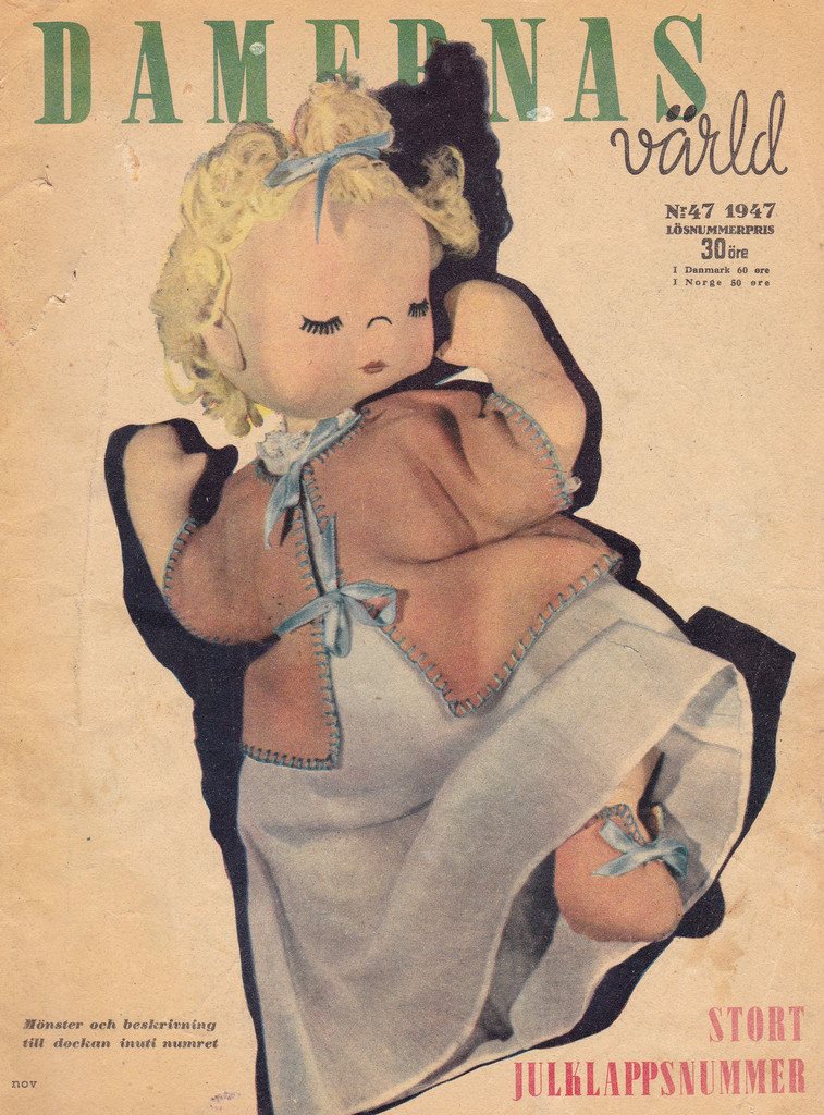 DAMERNAS VARLD magazine side cover Issue 47   1947