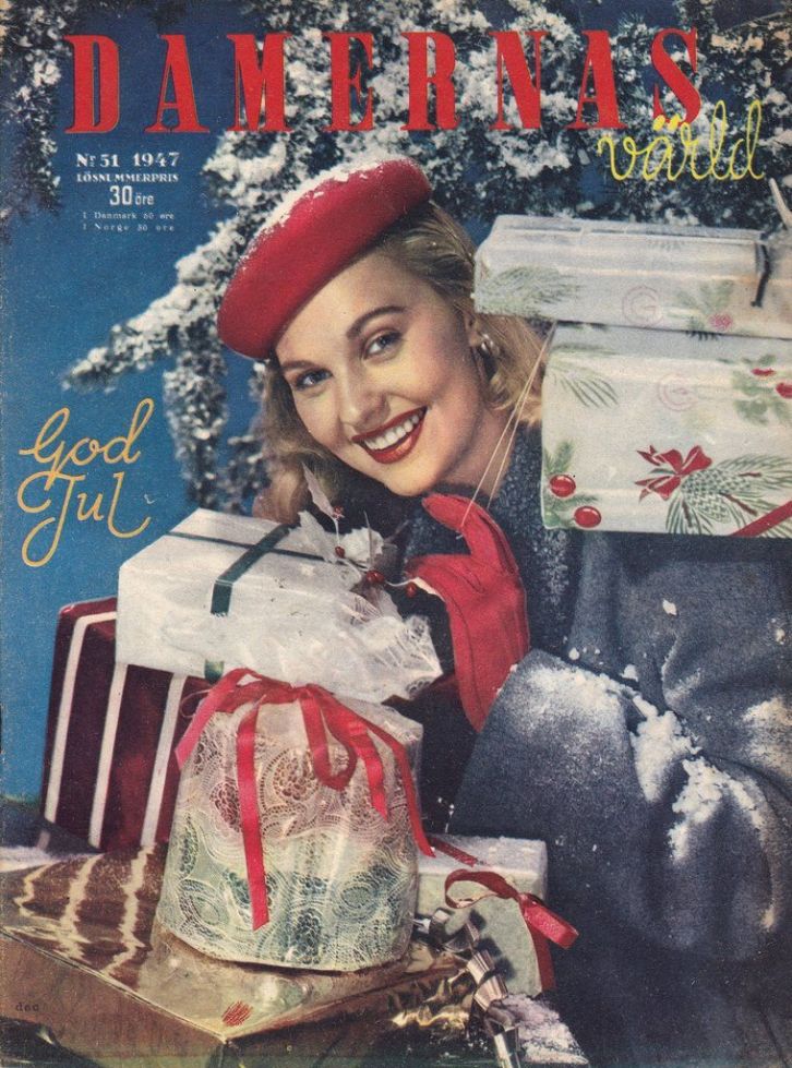 DAMERNAS VARLD magazine side cover Issue 51   1947