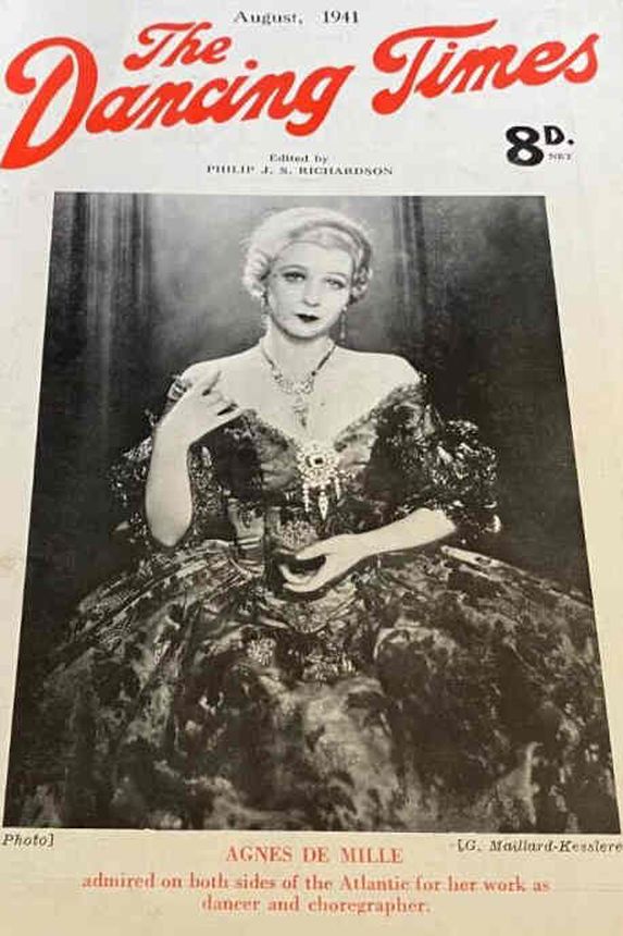 DANCING TIMES magazine side cover  August 1941