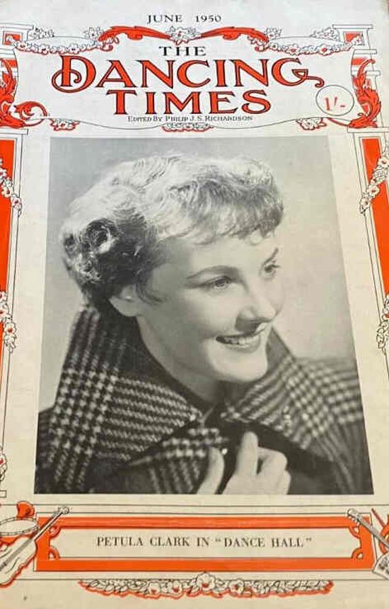 DANCING TIMES magazine side cover  June 1950