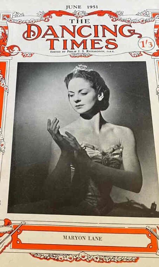 DANCING TIMES magazine side cover  June 1951
