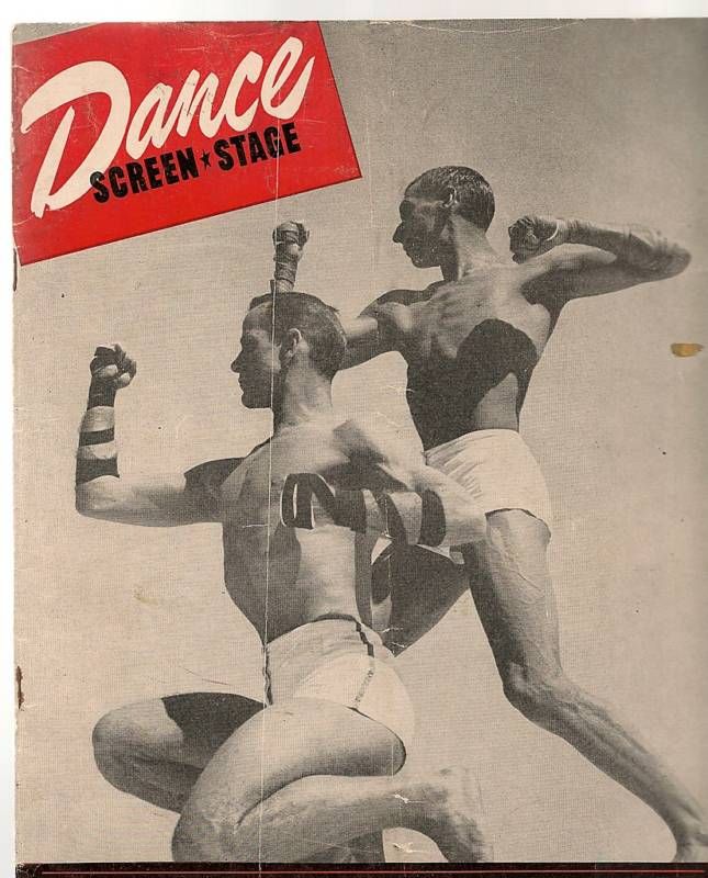 DANCE SCREEN AND STAGE magazine side cover November 1947