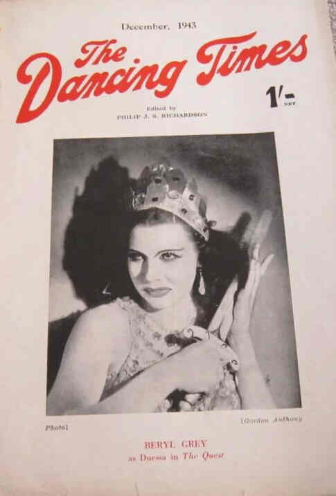 DANCING TIMES magazine side cover  December 1943