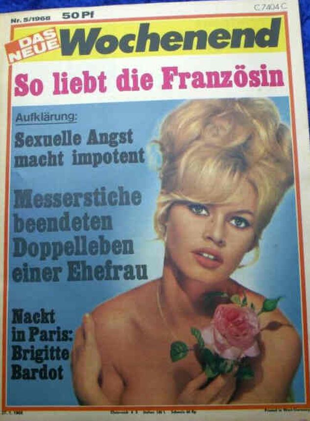 DAS NEUE WOCHENEND magazine side cover Issue 5 27 January 1968