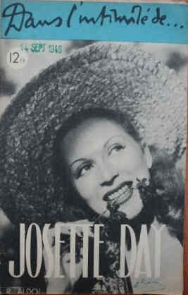 DANS L INTIMITE magazine side cover Issue 12 1 August 1946