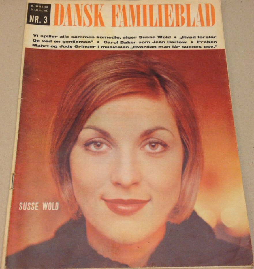 DANSK FAMILIEBLAD magazine side cover 15 January 1965