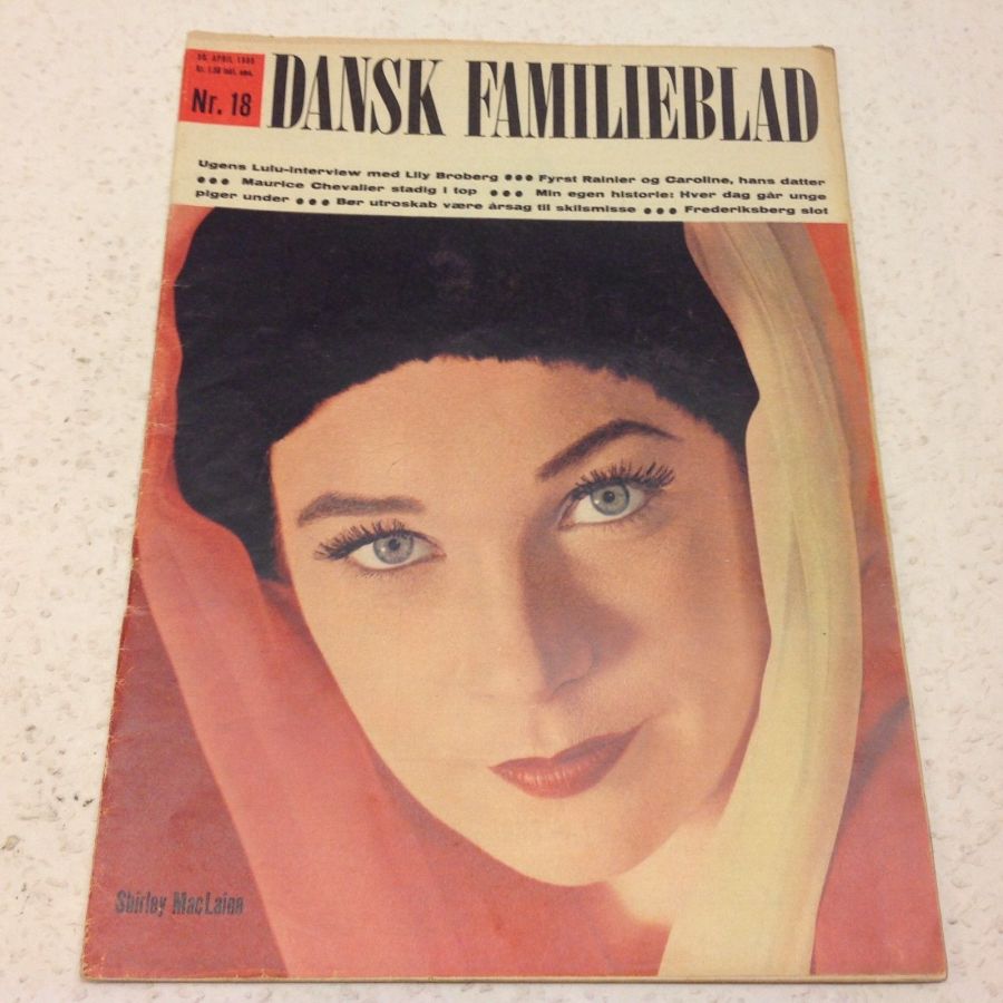 DANSK FAMILIEBLAD magazine side cover Issue 18 30 April 1965