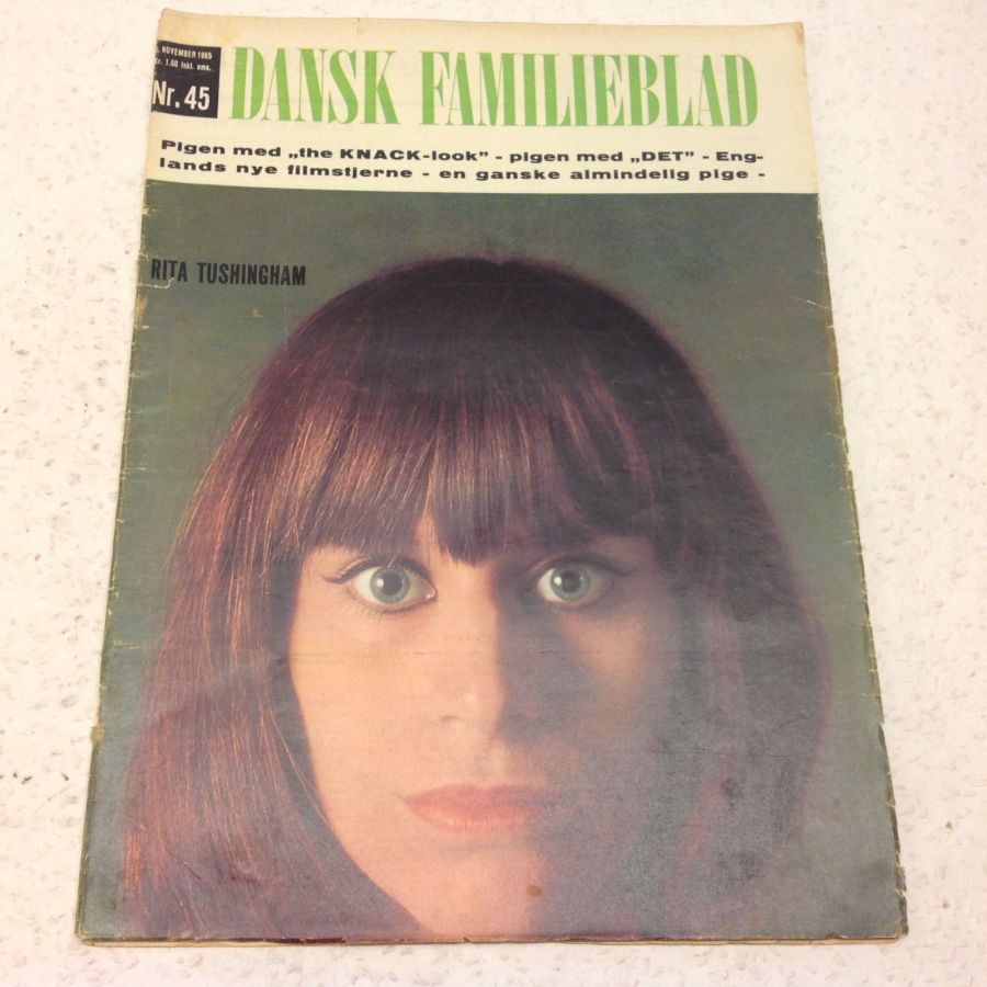 DANSK FAMILIEBLAD magazine side cover Issue 45 5 November 1965