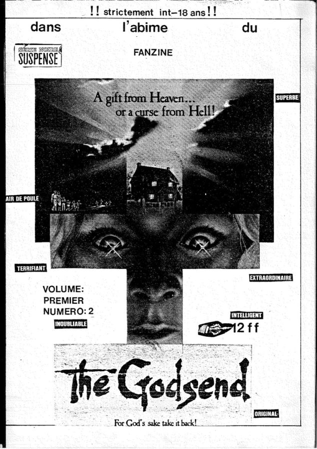 DANS L ABIME DU FANZINE magazine side cover Issue 2   1980