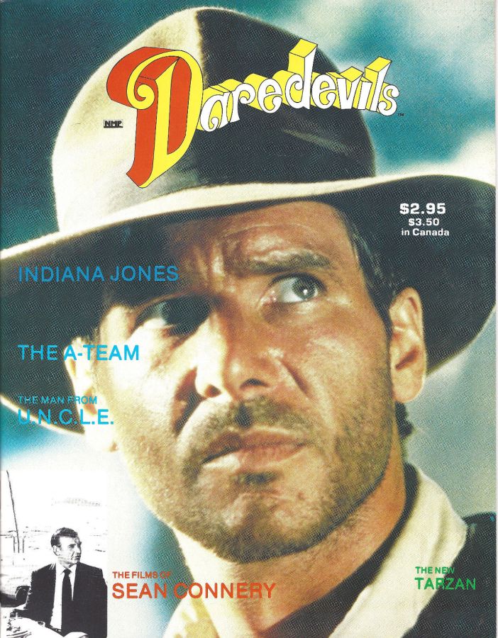 DAREDEVILS magazine side cover Issue 1 November 1983