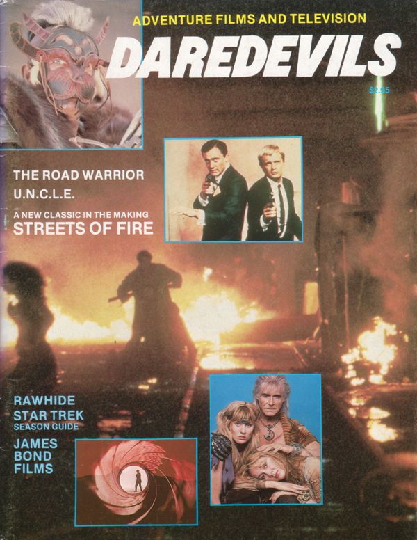 DAREDEVILS magazine side cover Issue 8 June 1984
