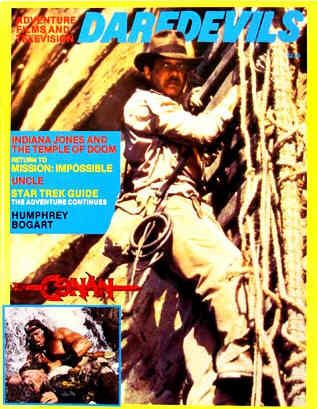 DAREDEVILS magazine side cover Issue 9 July 1984