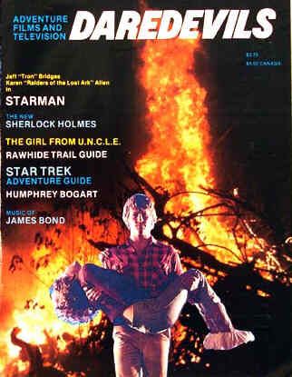 DAREDEVILS magazine side cover Issue 13 November 1984