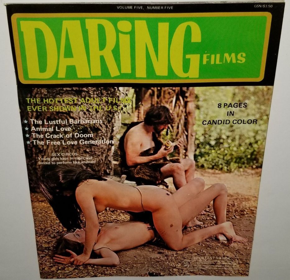 DARING FILMS AND BOOKS magazine side cover  Vol 5 No  5   1972