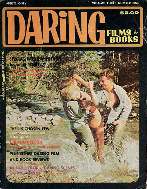 DARING FILMS AND BOOKS magazine side cover  Vol 3 # 1  