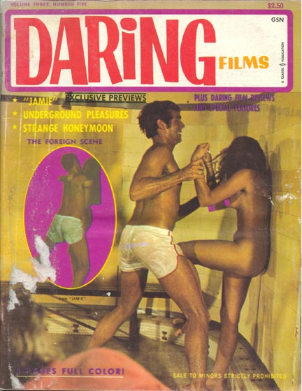 DARING FILMS AND BOOKS magazine side cover Issue 13  Vol 3 # 5  1969