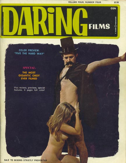 DARING FILMS AND BOOKS magazine side cover Issue 18  Vol 4 # 4  1969