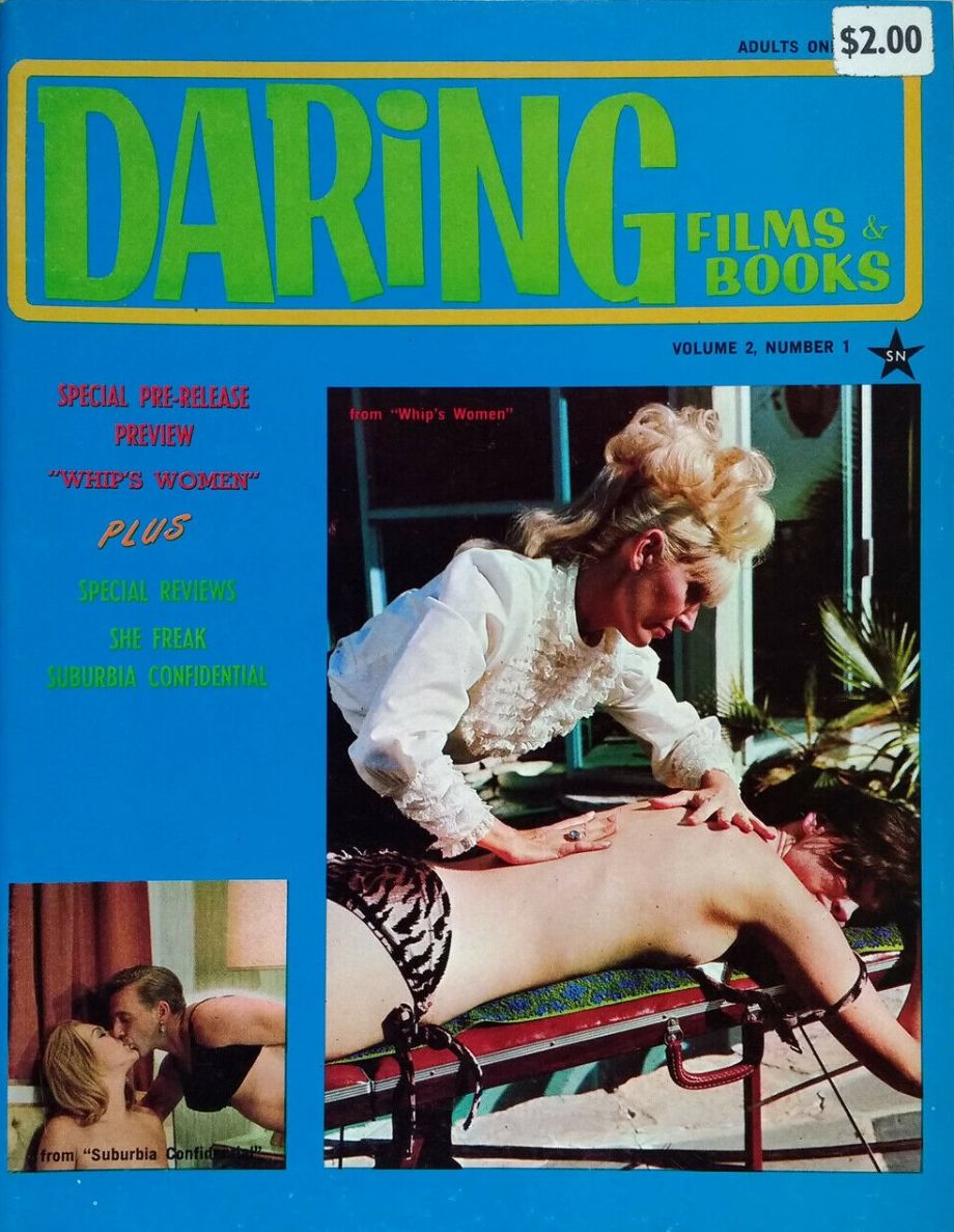 DARING FILMS AND BOOKS magazine side cover  Vol 2 # 1 April/May/June 1967