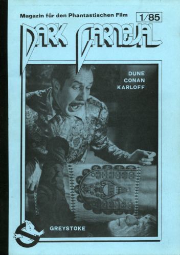 DARK CARNEVAL magazine side cover Issue 1 January 1985
