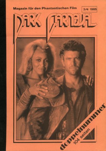 DARK CARNEVAL magazine side cover Issue 3/4 September 1985
