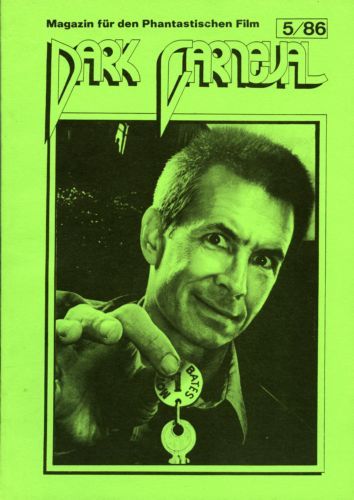 DARK CARNEVAL magazine side cover Issue 5  1986