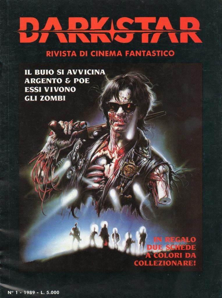 DARK STAR (It) magazine side cover Issue 1  1989