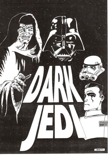 DARK JEDI (UK) magazine side cover Issue 1 November 1997
