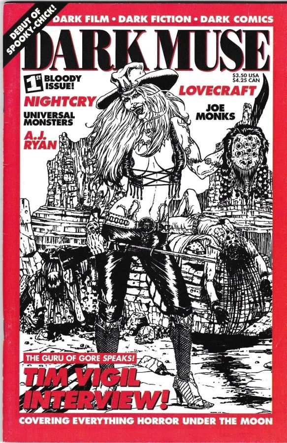 DARK MUSE magazine side cover Issue 1  1995