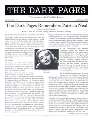DARK PAGES | THE magazine side cover Issue 30  Vol 6 # 4 July/August 2010