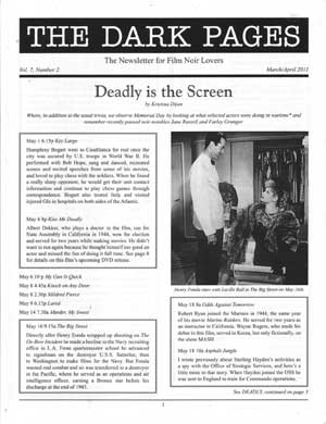 DARK PAGES | THE magazine side cover Issue 34  Vol 7 # 2 March/April 2011