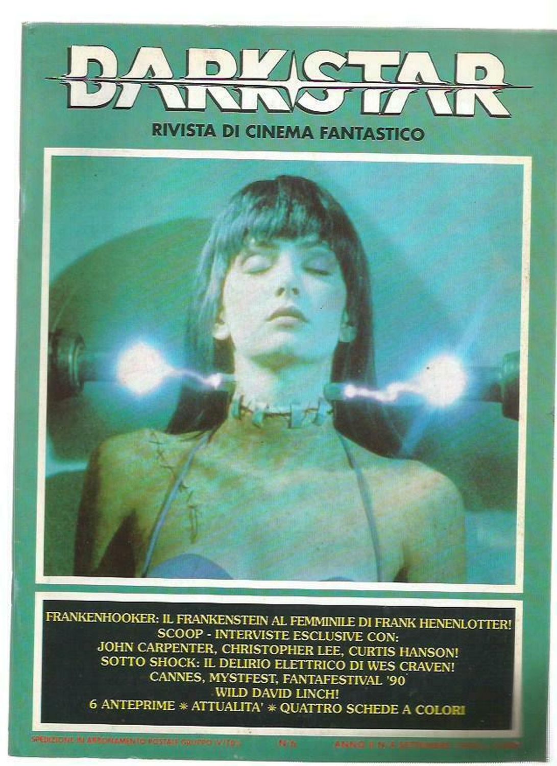 DARK STAR (It) magazine side cover Issue 4   1990