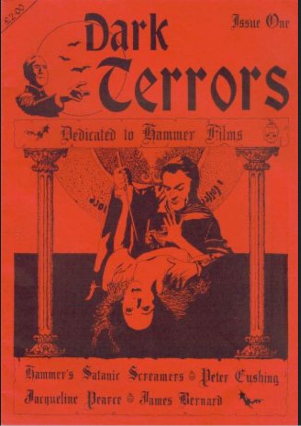 DARK TERRORS magazine side cover Issue 1 January/February 1992