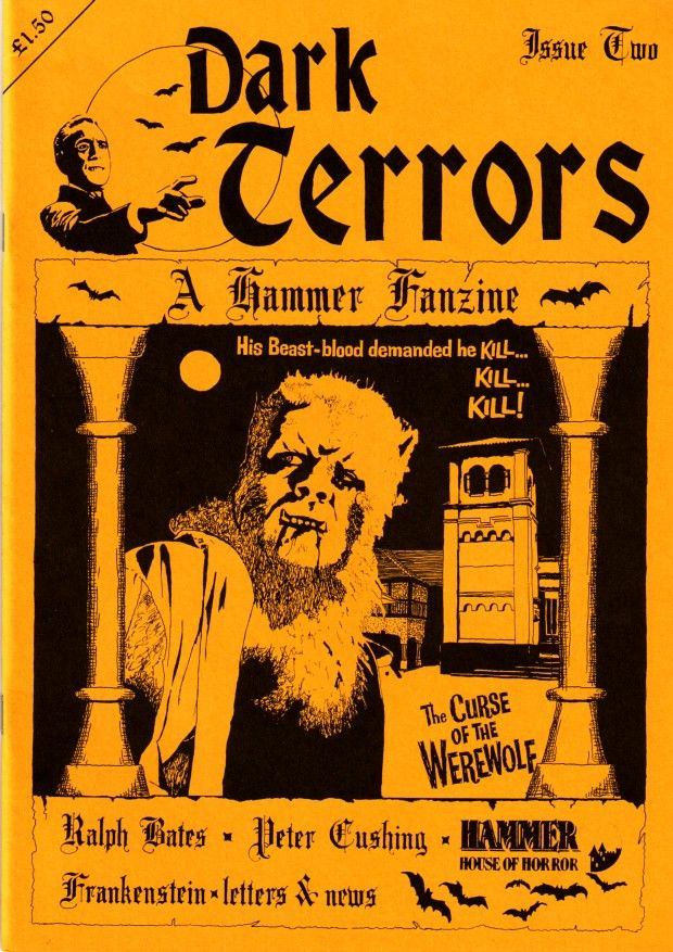 DARK TERRORS magazine side cover Issue 2 March/April 1992