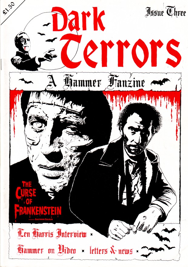 DARK TERRORS magazine side cover Issue 3 May/June 1992