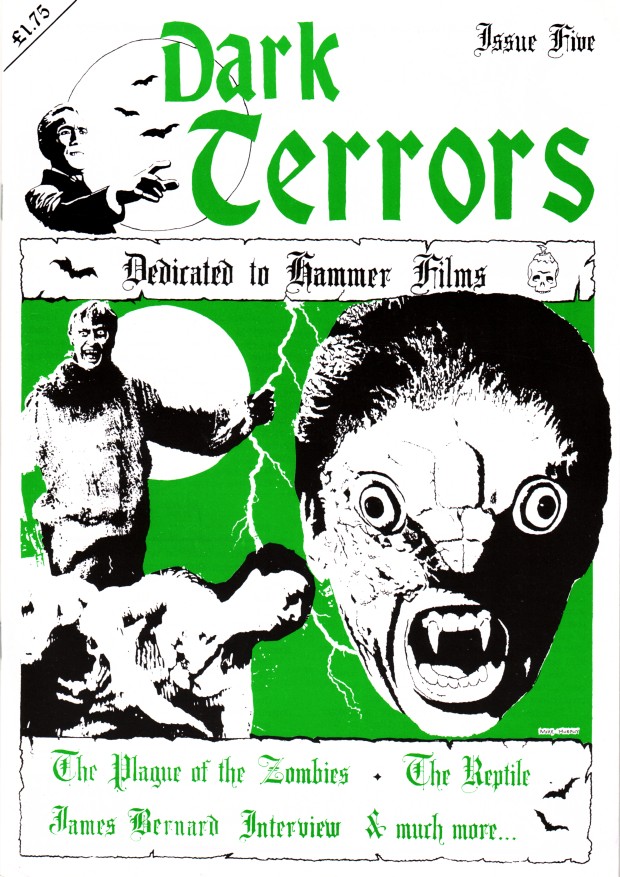 DARK TERRORS magazine side cover Issue 5 November 1992