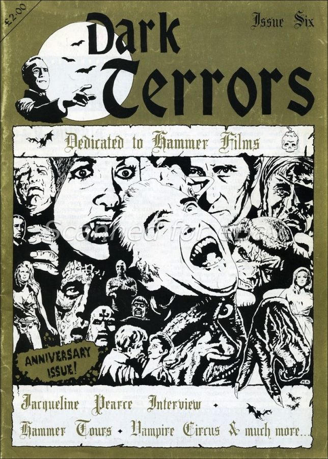 DARK TERRORS magazine side cover Issue 6 March 1993