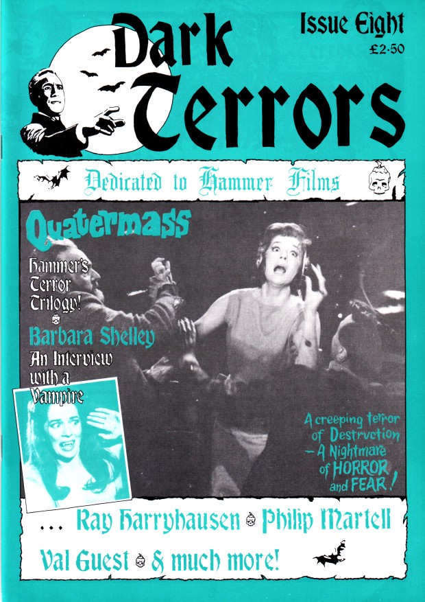 DARK TERRORS magazine side cover Issue 8 April 1994