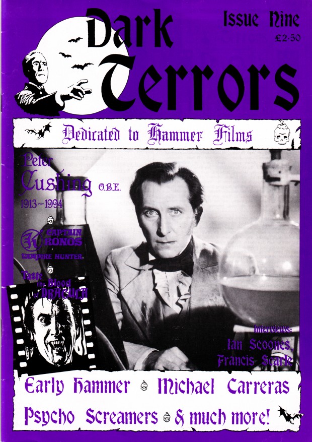 DARK TERRORS magazine side cover Issue 9 November 1994