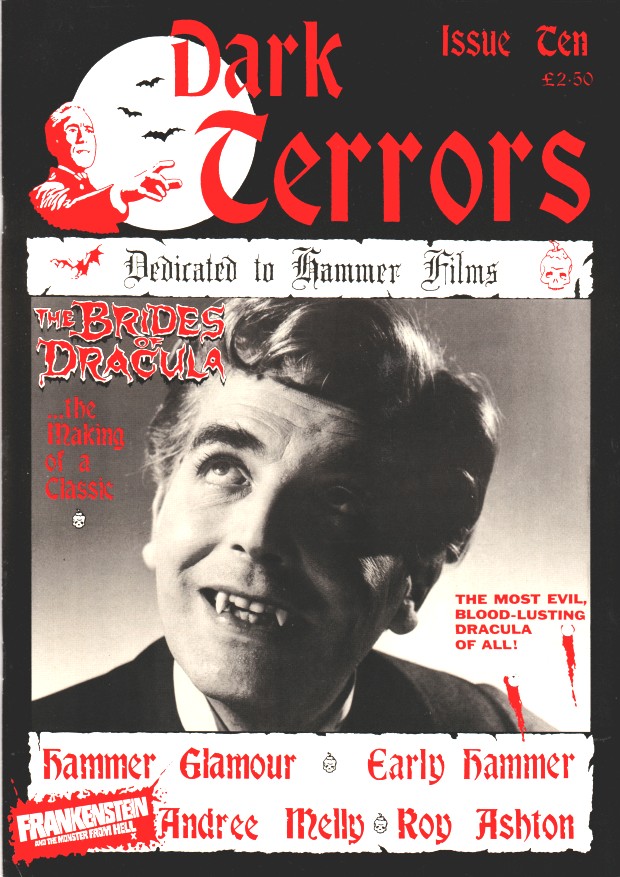 DARK TERRORS magazine side cover Issue 10 June 1995