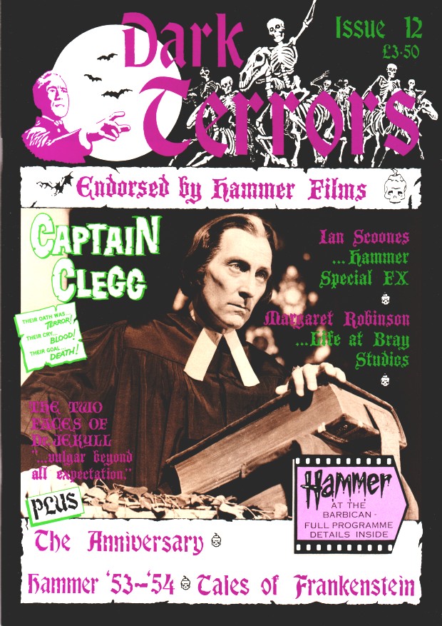 DARK TERRORS magazine side cover Issue 12 June 1996