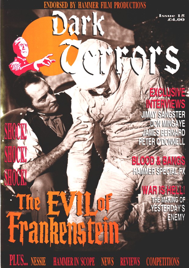 DARK TERRORS magazine side cover Issue 15 February 1998