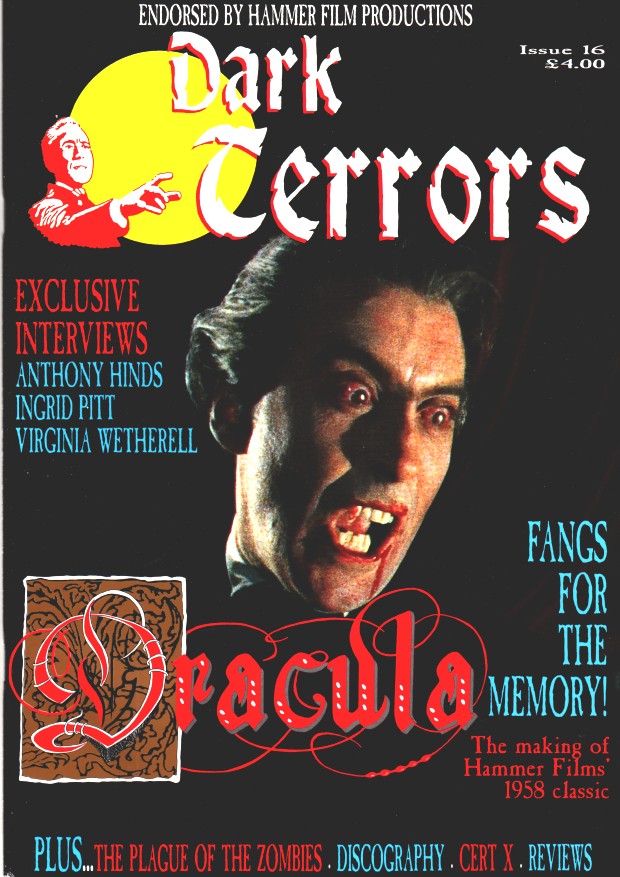 DARK TERRORS magazine side cover Issue 16 December 1998
