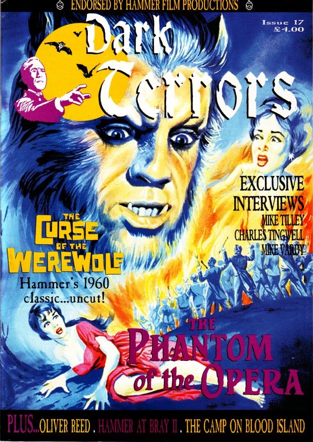 DARK TERRORS magazine side cover Issue 17 December 1999