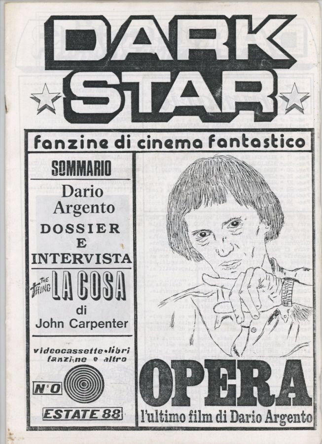 DARK STAR (It) magazine side cover Summer 1988