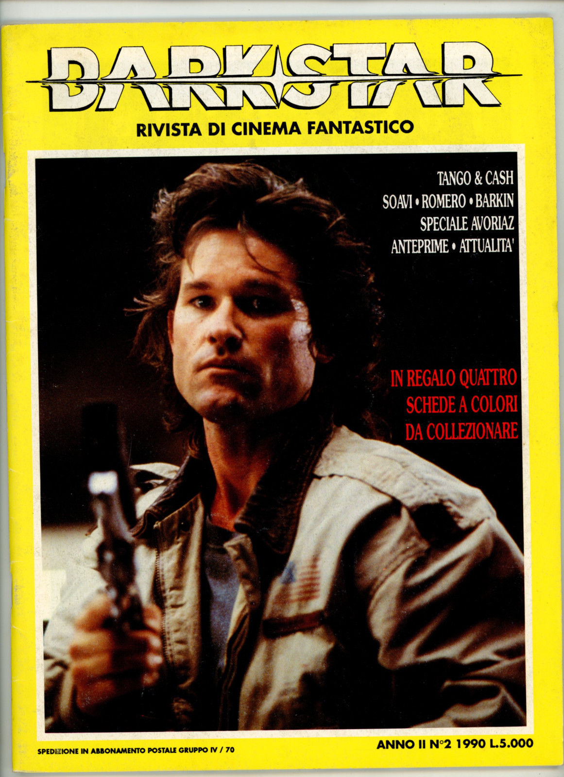 DARK STAR (It) magazine side cover Issue 2   1990