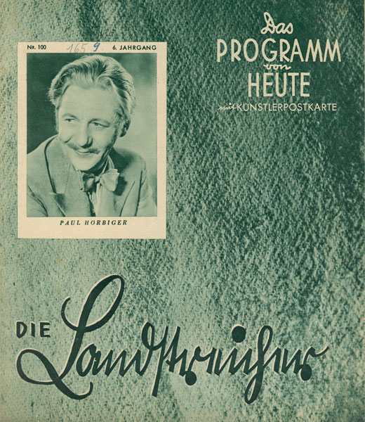 PROGRAMM VON HEUTE magazine side cover Issue 1163  
