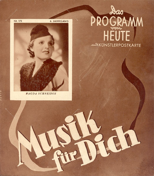 PROGRAMM VON HEUTE magazine side cover Issue 1236  