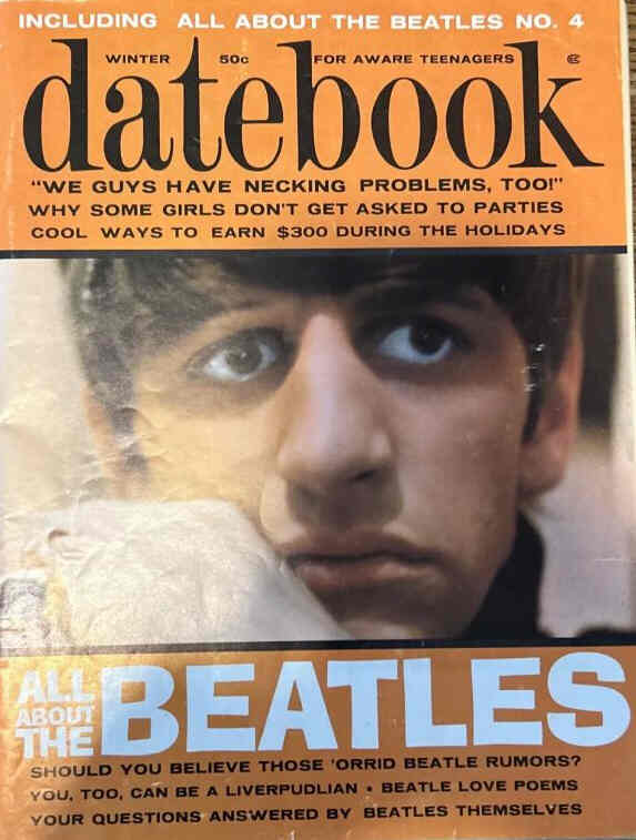 DATEBOOK magazine side cover Winter 1965