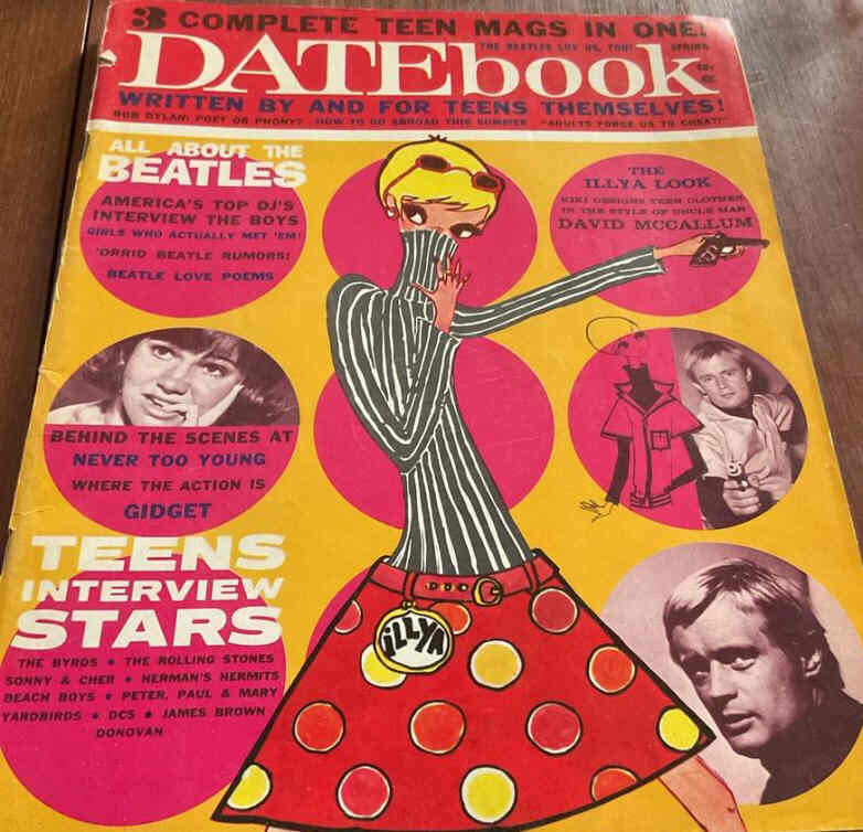 DATEBOOK magazine side cover Spring 1966
