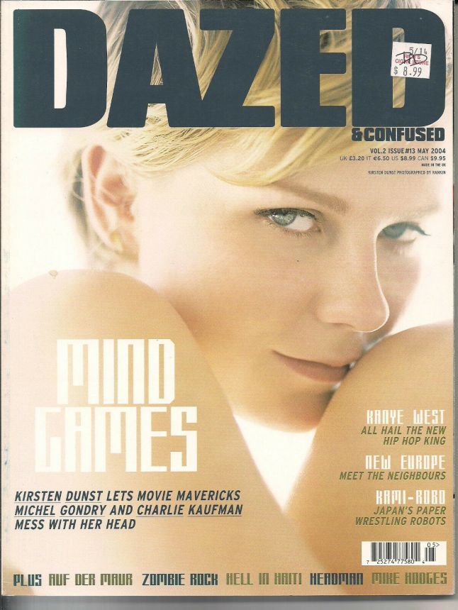 DAZED AND CONFUSED magazine side cover Issue 13  May 2004
